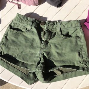 Green shorts